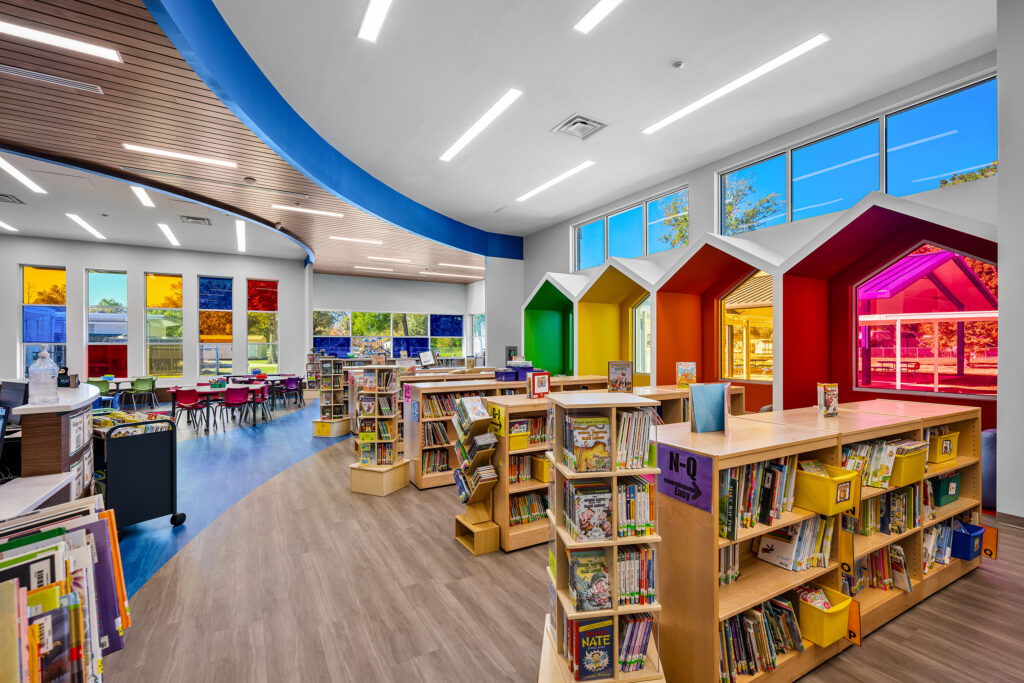 Lenwil Elementary Library designed by TBA Studio | West Monroe, LA
